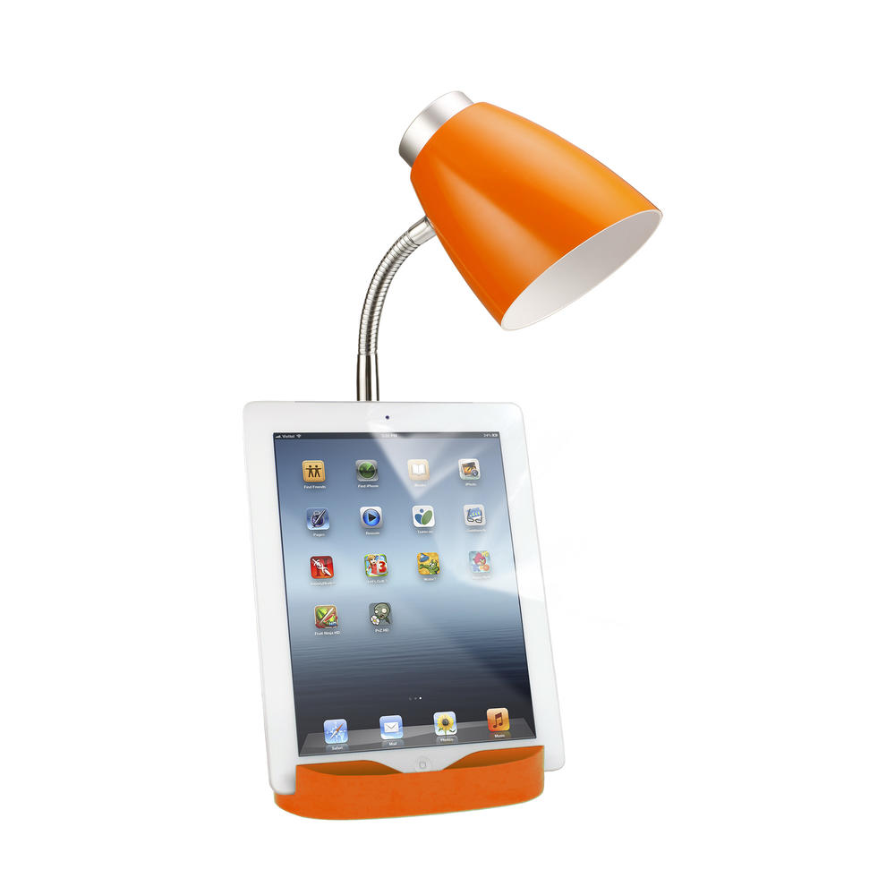 Limelights Gooseneck Organizer Desk Lamp with iPad Tablet Stand Book ...