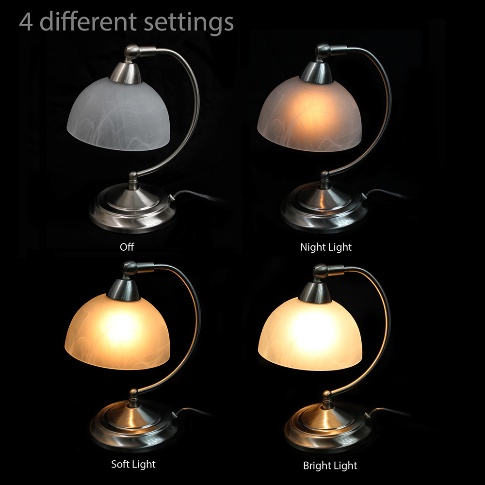 bankers touch lamp