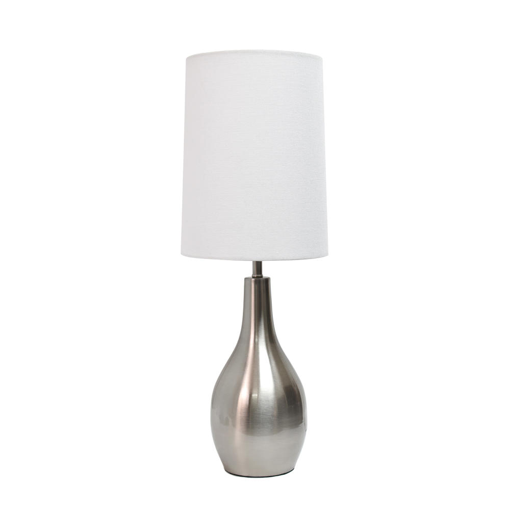 Simple Designs  1 Light Tear Drop Table Lamp