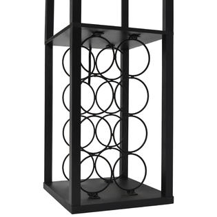 Simple Designs Floor Lamp Etagere Organizer Storage Shelf And Wine