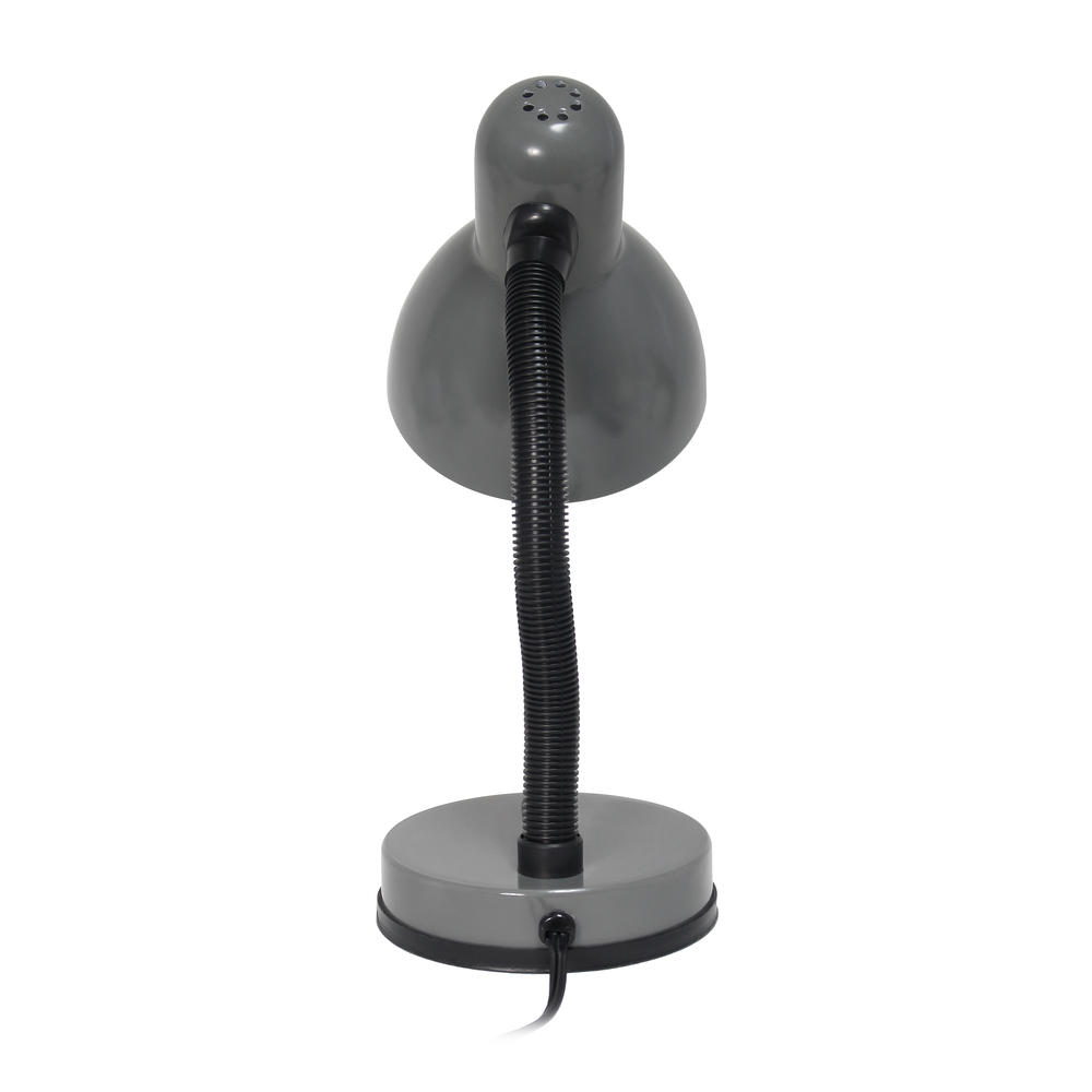 Simple Designs  Basic Metal Desk Lamp with Flexible Hose Neck
