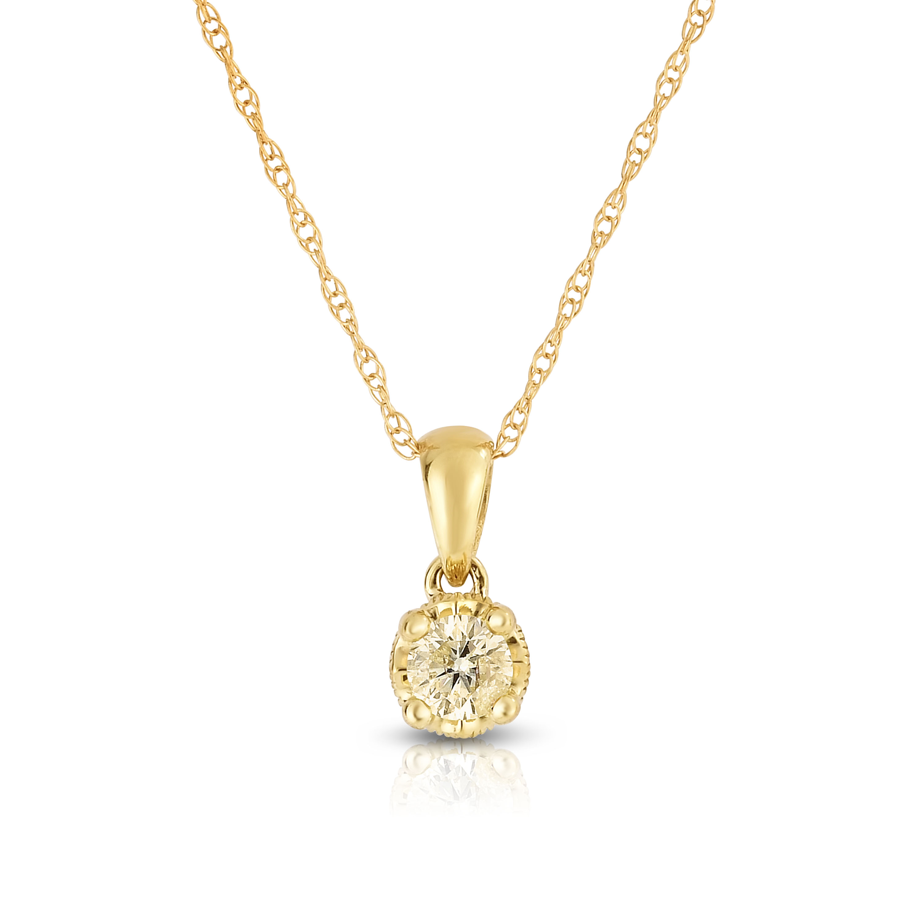 dreamBIG 10K Yellow Gold 1/5CT Diamond with Garnet Pendant dreamBIG 10K Yellow Gold 1/5CT Diamond with Garnet Pendant