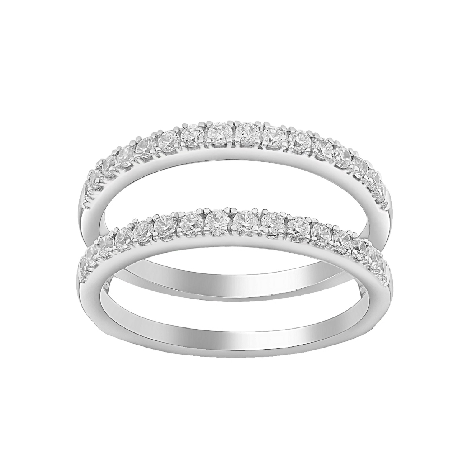10K White Gold 0.50 CTTW Certified Diamond Ring - Size 7 Only