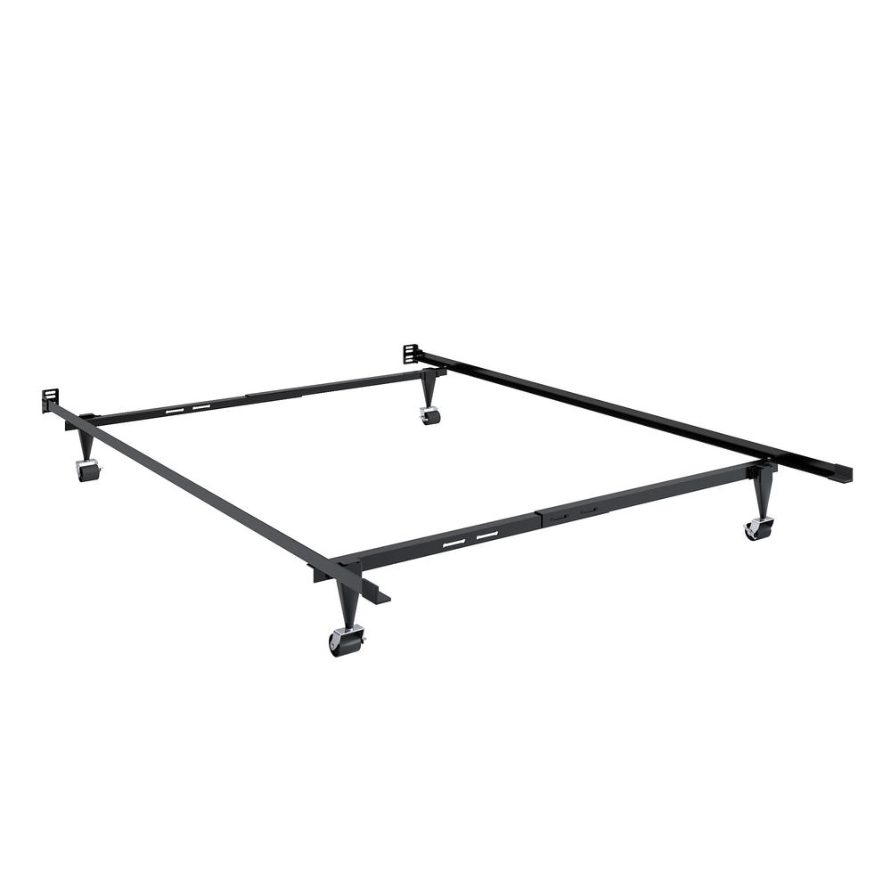 CorLiving Adjustable Metal Bed Frame - Black