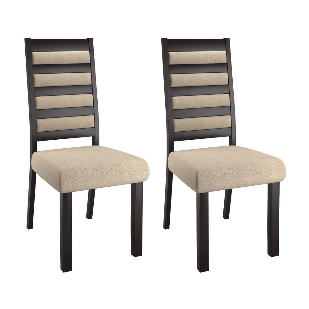 CorLiving Bistro Ladder Back Dining Chairs, Set of 2
