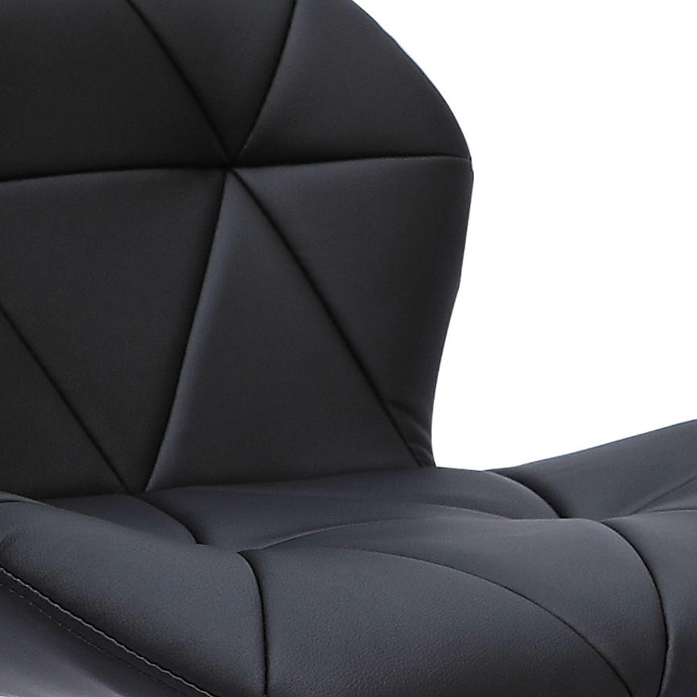 CorLiving  Adjustable Hex Design Barstool in Bonded Leather, Set of 2