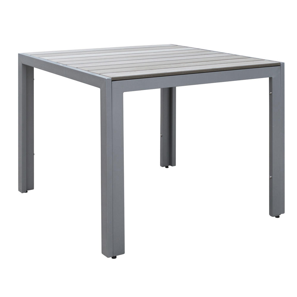 CorLiving Gallant Sun Bleached Grey Square Outdoor Dining Table