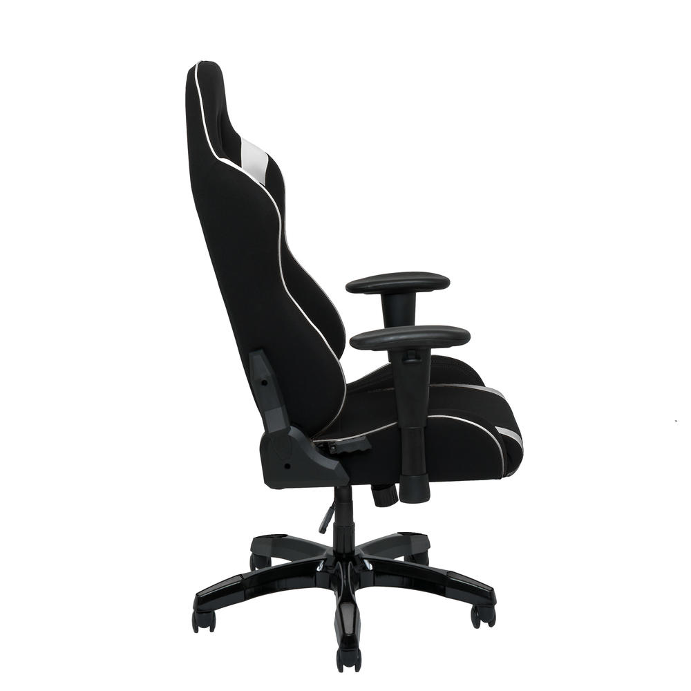 CorLiving  Black and Silver High Back Ergonomic Gaming Chair