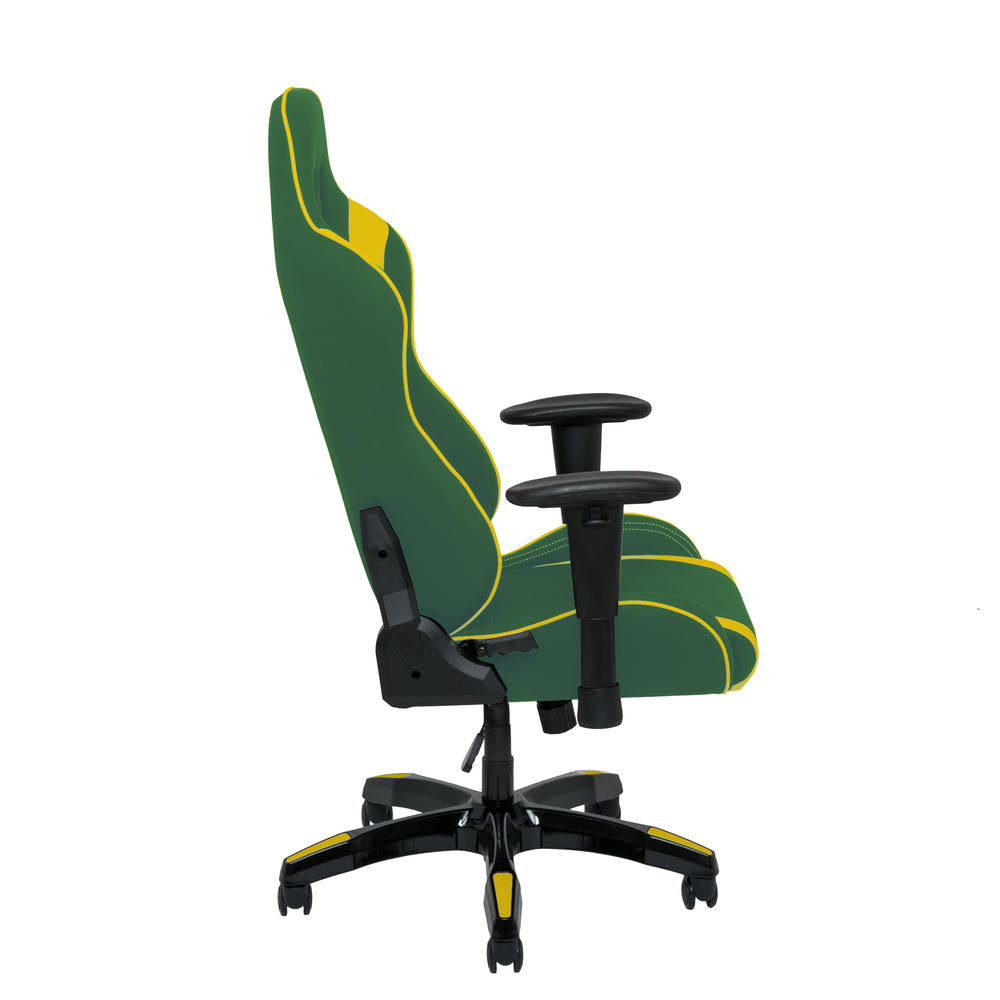 CorLiving  Green and Yellow High Back Ergonomic Gaming Chair