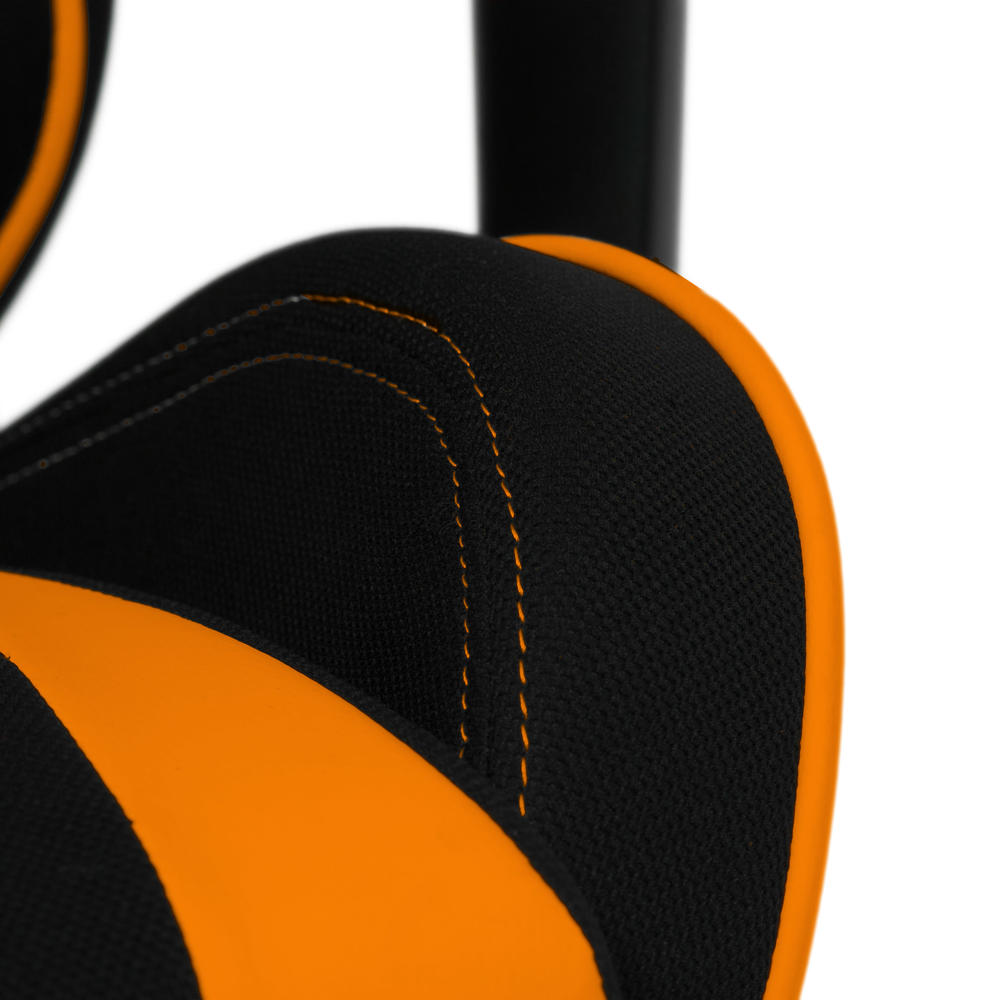CorLiving  Black and Orange High Back Ergonomic Gaming Chair
