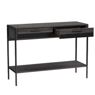 Corliving Entryway Table With 2 Drawers And Shelf Distressed