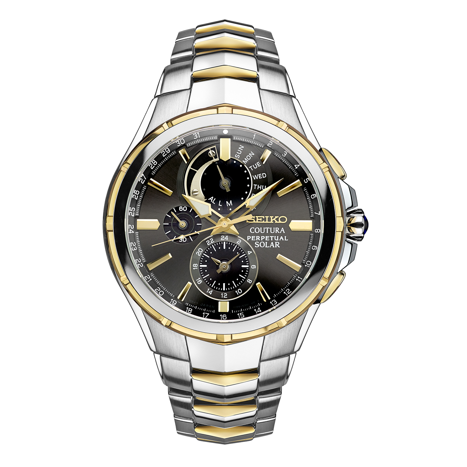 Seiko Mens Coutura Solar Perpetual Chronograph Watch Shop Your Way 