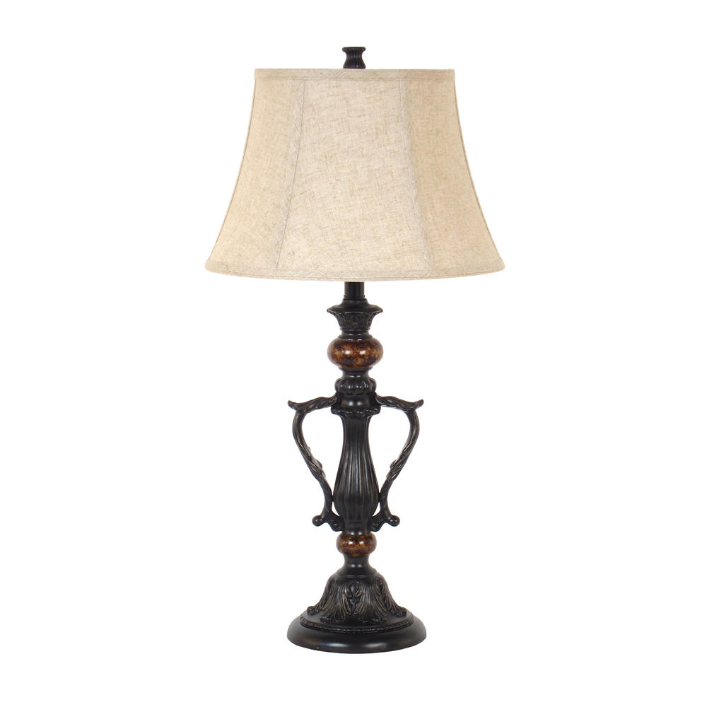 Legacy Home Furnishing and Decor 29" French Bronze Table Lamp With Linen Shade