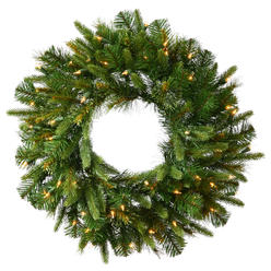 Vickerman 36" Cashmere Wreath LED100WmWht - A118337LED