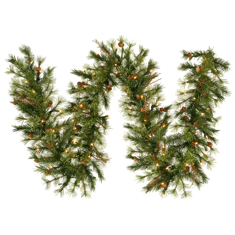 Vickerman 9' Mixed Country Garland with 70 Clear Dura-lit Lights