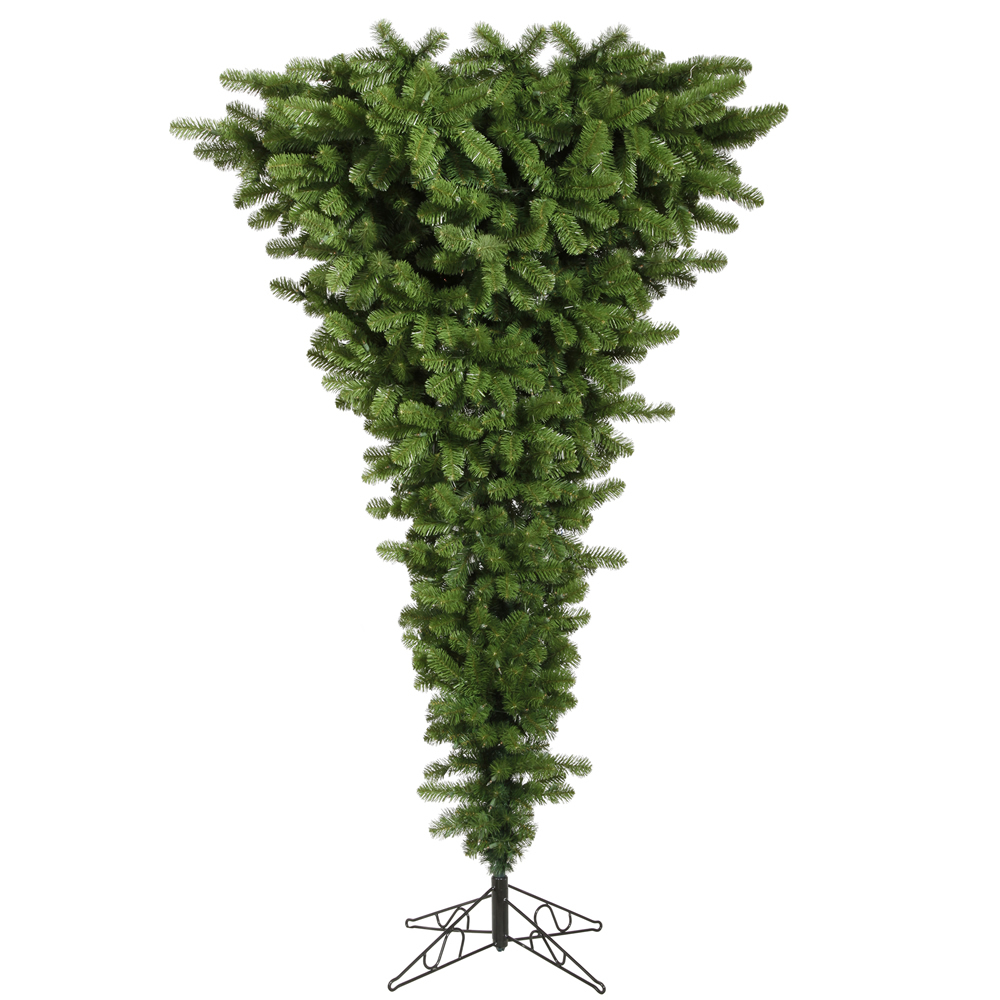 Vickerman 5.5' x 38" Green Upside Down Tree with 250 Multicolor LED Lights