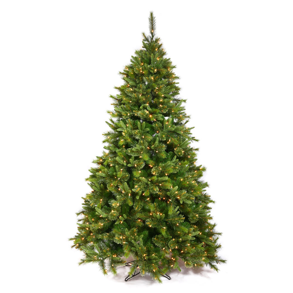 Vickerman 3' Prelit Cashmere Pine Artificial Christmas Tree with 100 Multi-colored LED lights.