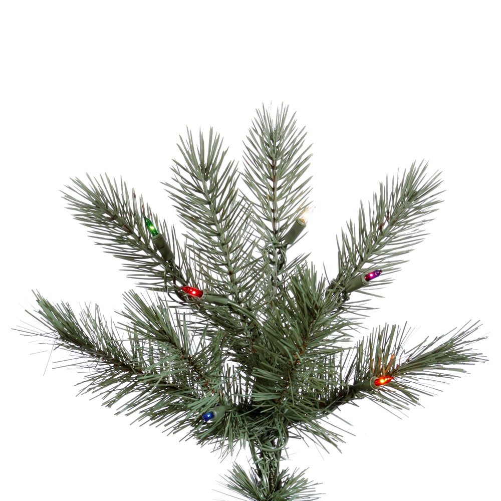 Vickerman 3.5' Prelit Cashmere Pine Artificial Christmas Tree with 100 Multi-colored LED lights.