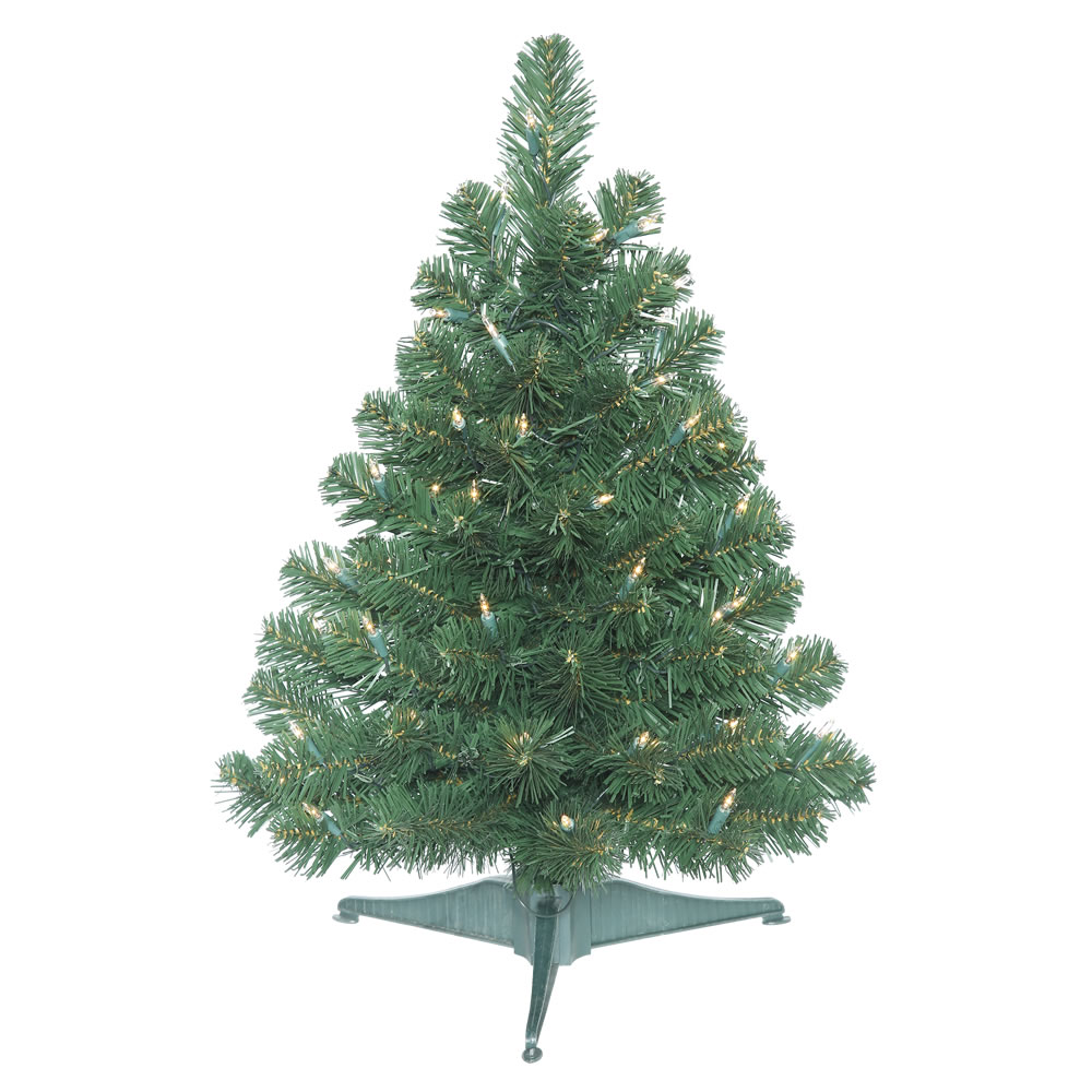 Vickerman 26" Prelit Oregon Fir Artificial Christmas Tree, with 50 Clear Lights