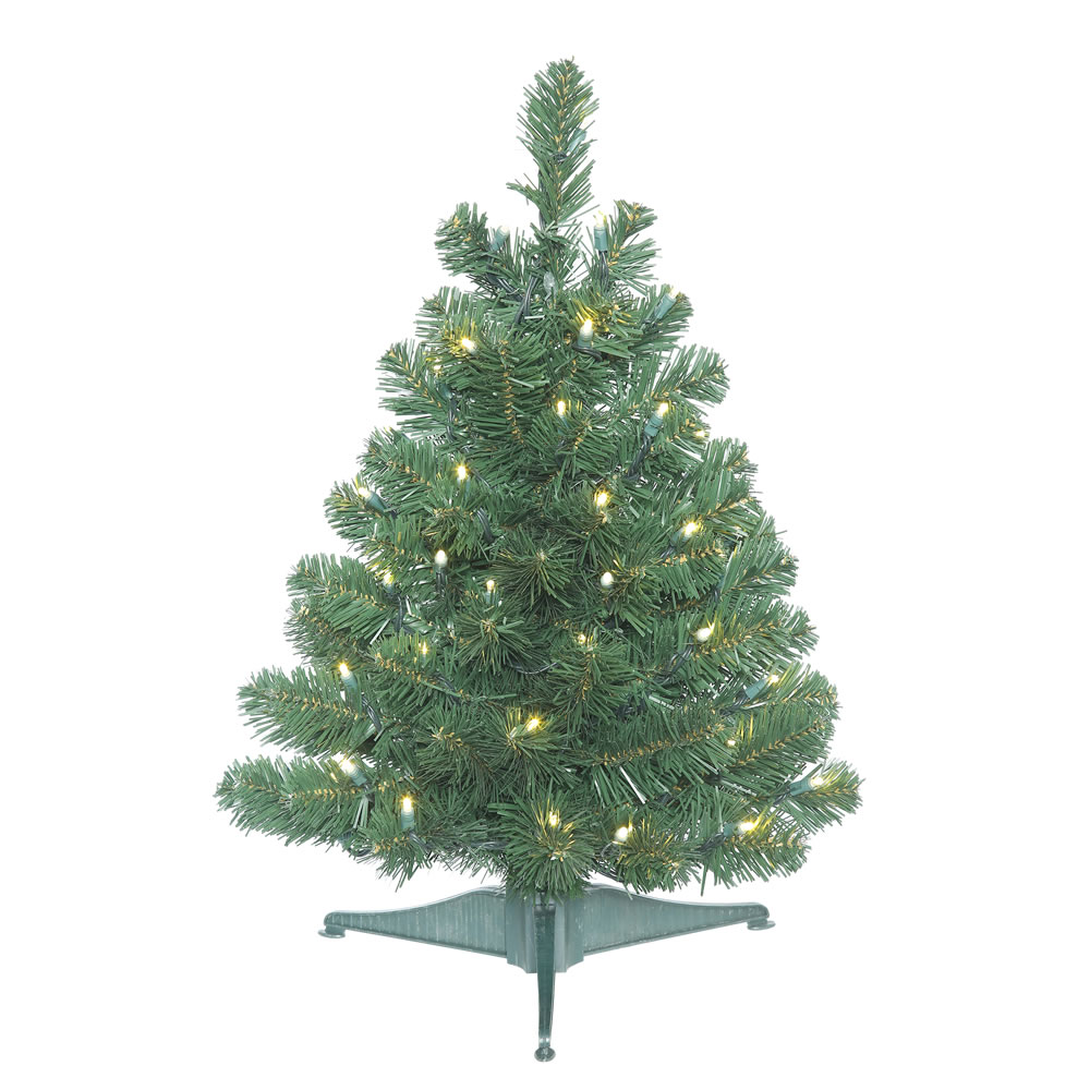 Vickerman 26" Prelit Oregon Fir Artificial Christmas Tree with 50 Warm White LED Lights