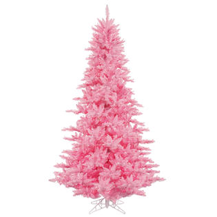 Vickerman 3 Prelit Light Pink Artificial Christmas Tree With 100 Pink Dura Lit Italian Led Lights