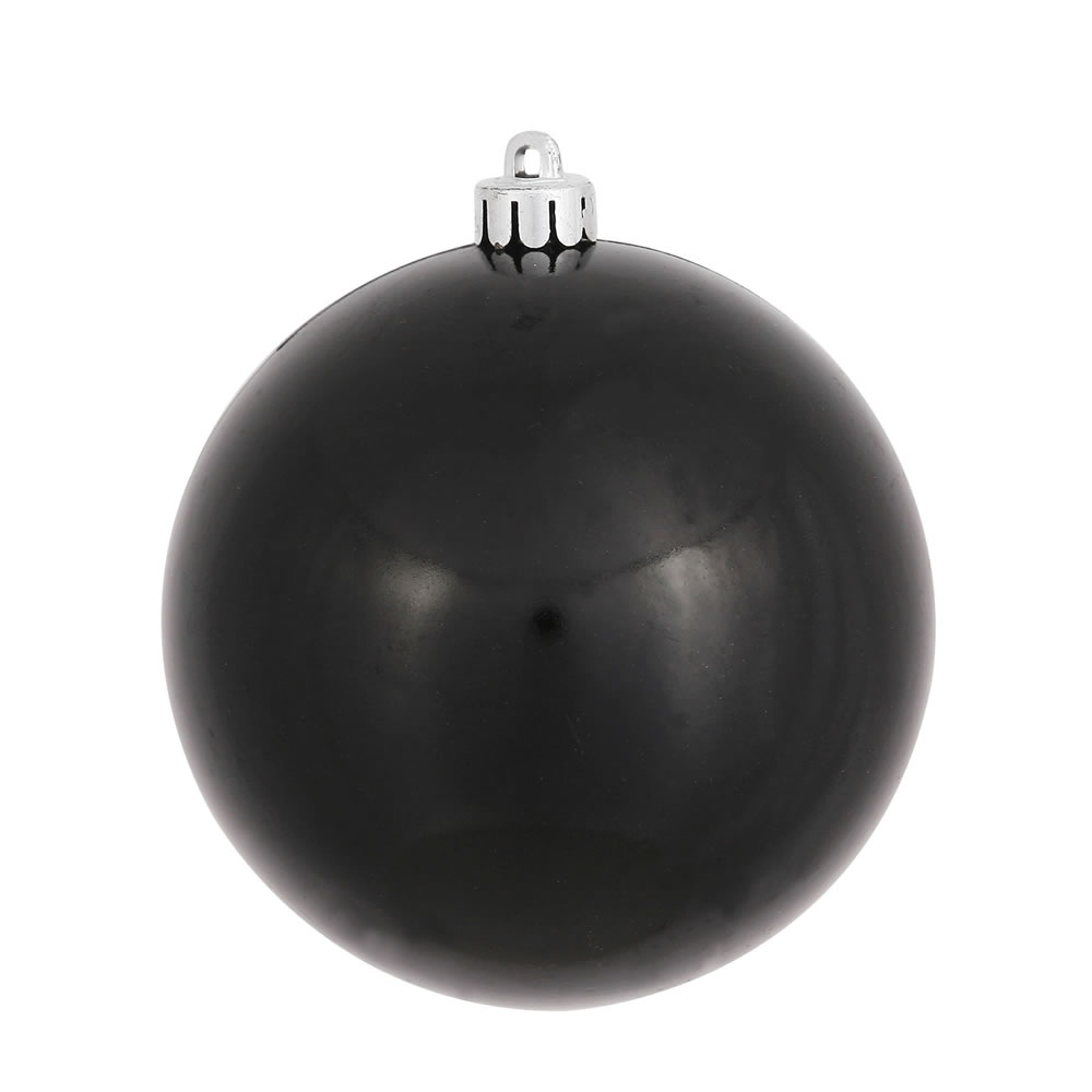 Vickerman 3" Black Candy Christmas Ball Ornament 12 per Bag