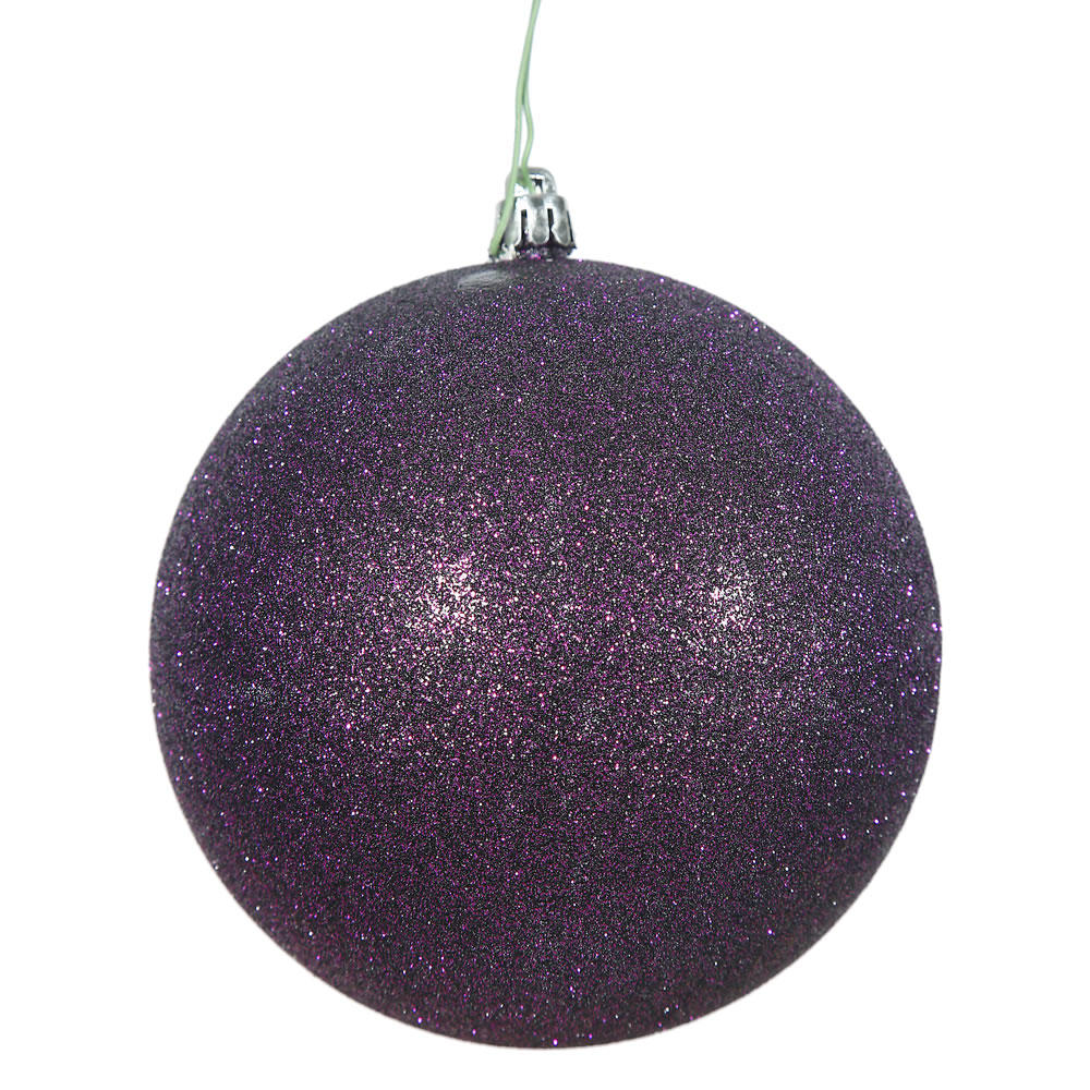 Vickerman 4.75" Green Candy Christmas Ball Ornament