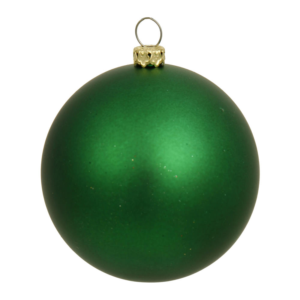 Vickerman 6" Green Matte Christmas Ball Ornament