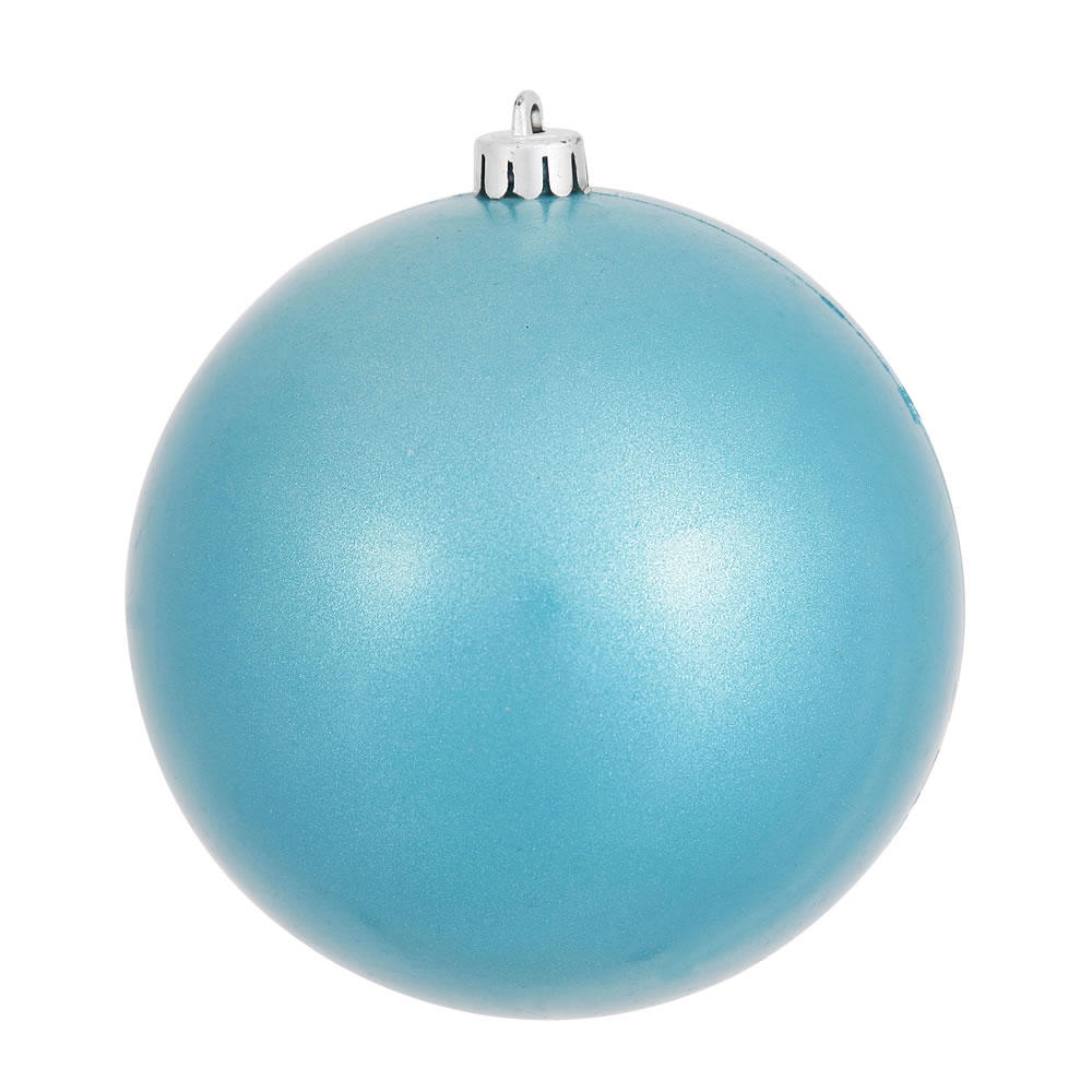 Vickerman 6" Turquoise Candy Christmas Ball Ornament