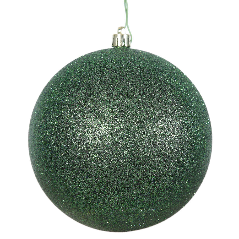 Vickerman 6" Emerald Glitter Christmas Ball Ornament