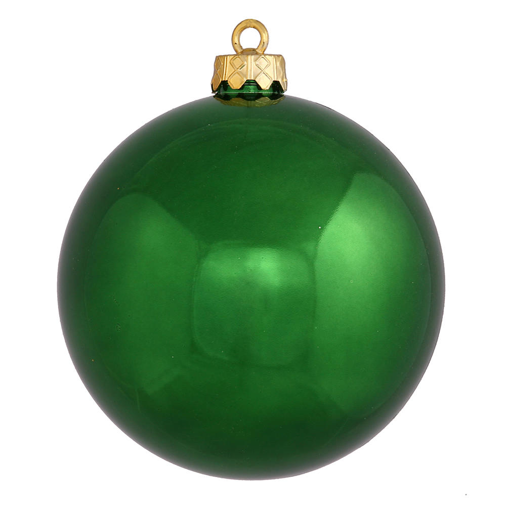 Vickerman 6" Emerald Shiny Christmas Ball Ornament