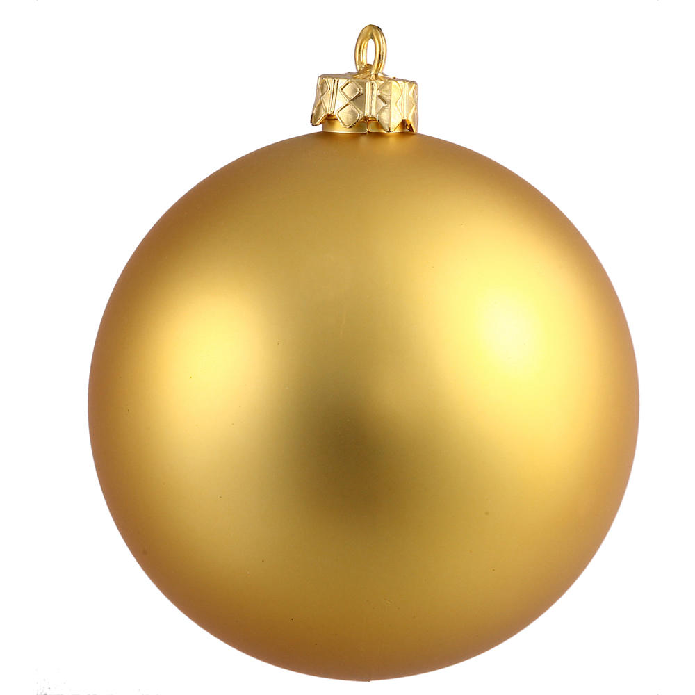 Vickerman 10" Gold Matte Christmas Ball Ornament
