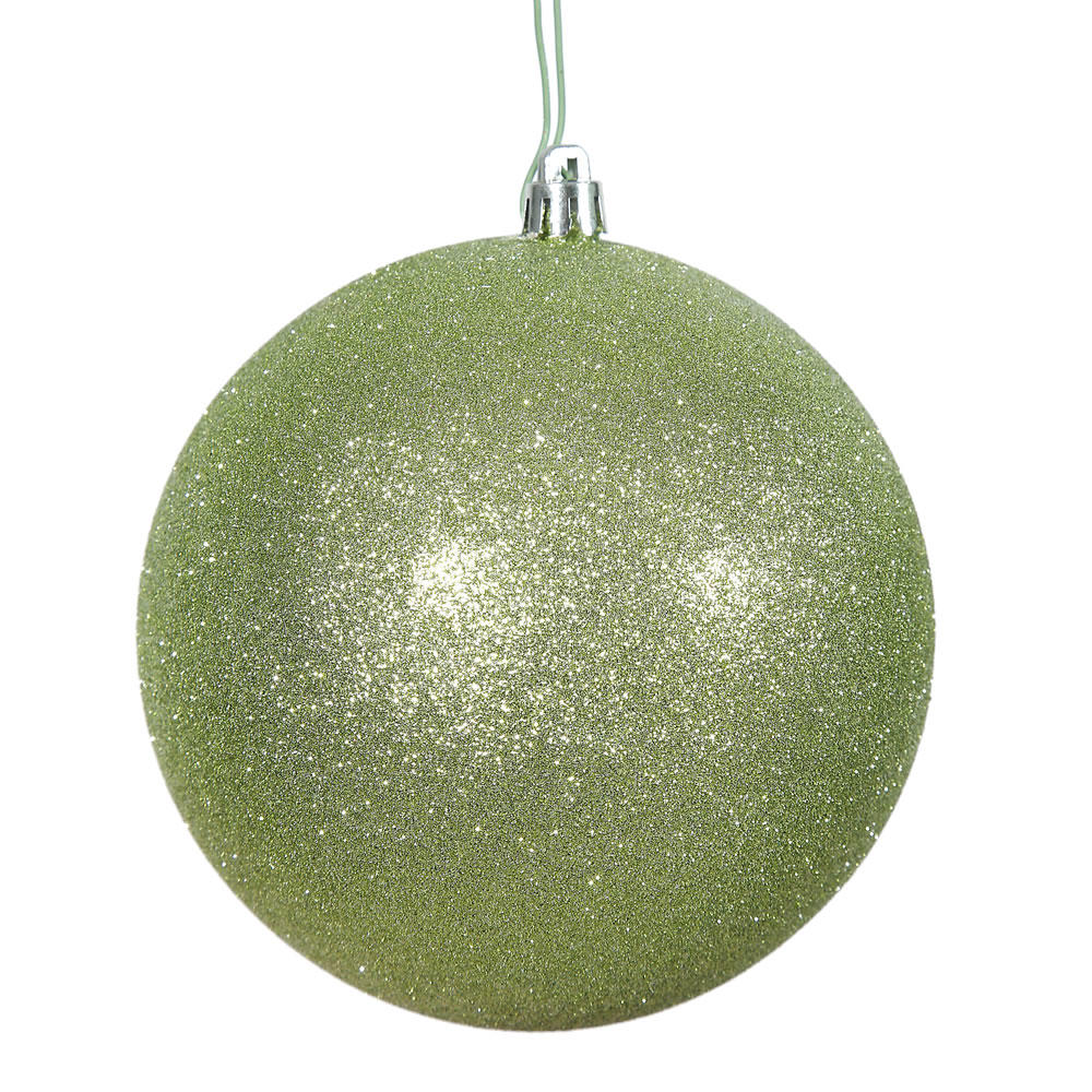 Vickerman 10" Celadon Glitter Christmas Ball Ornament