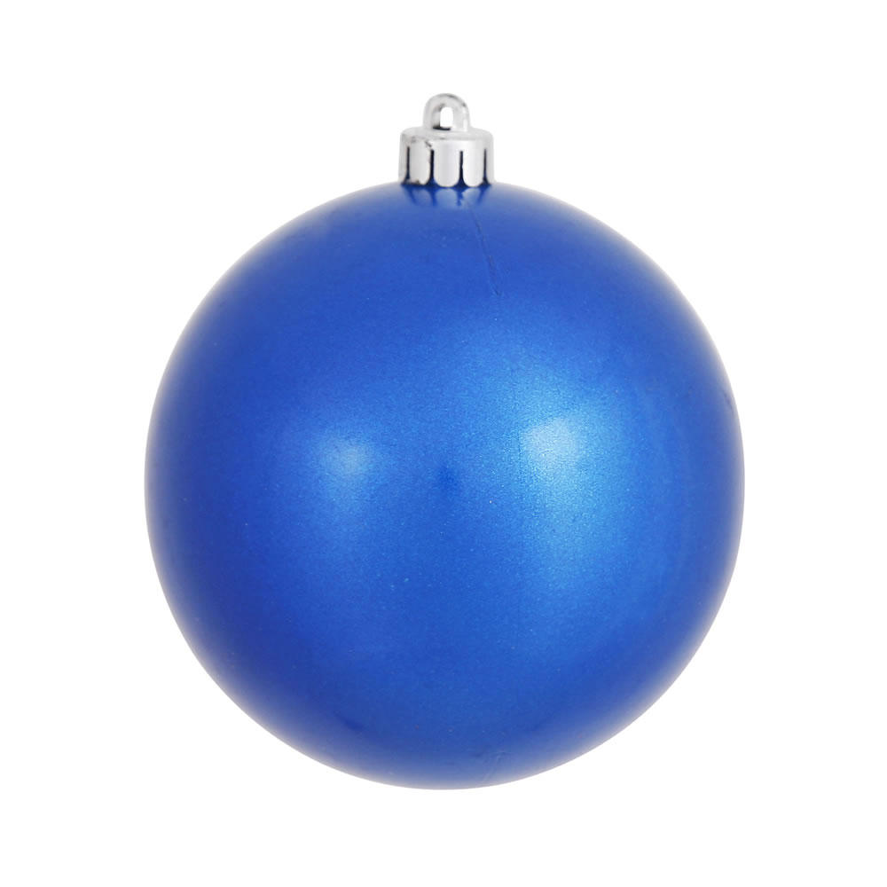 Vickerman 12" Blue Candy Christmas Ball Ornament