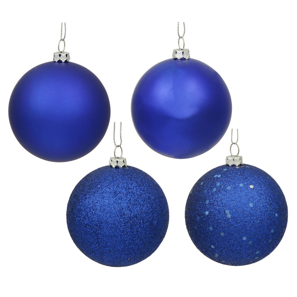 Vickerman 12" Blue Matte Christmas Ball Ornament