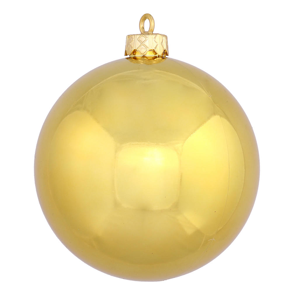 Vickerman 2.75" Gold Shiny Christmas Ball Ornament 12 per Bag