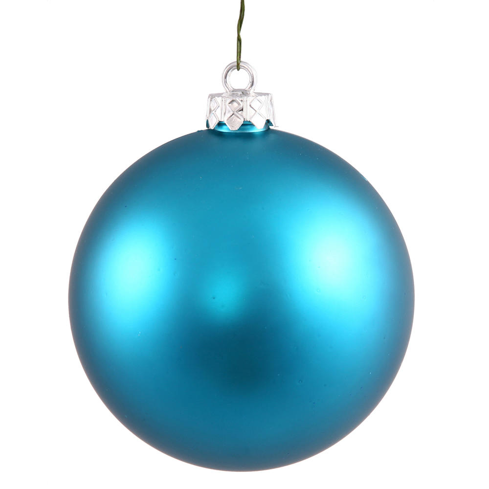 Vickerman 2.75" Turquois Matte Christmas Ball Ornament 12 per Bag