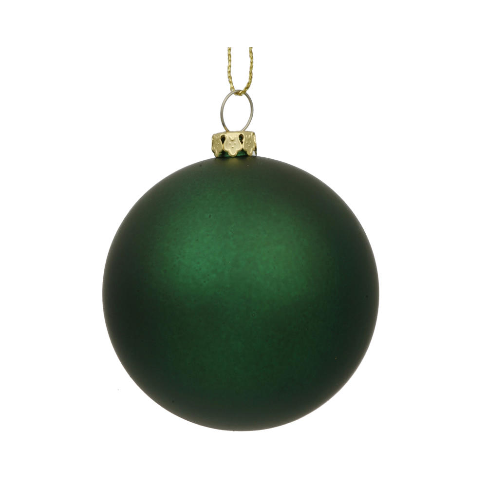Vickerman 12" Emerald Matte Christmas Ball Ornament