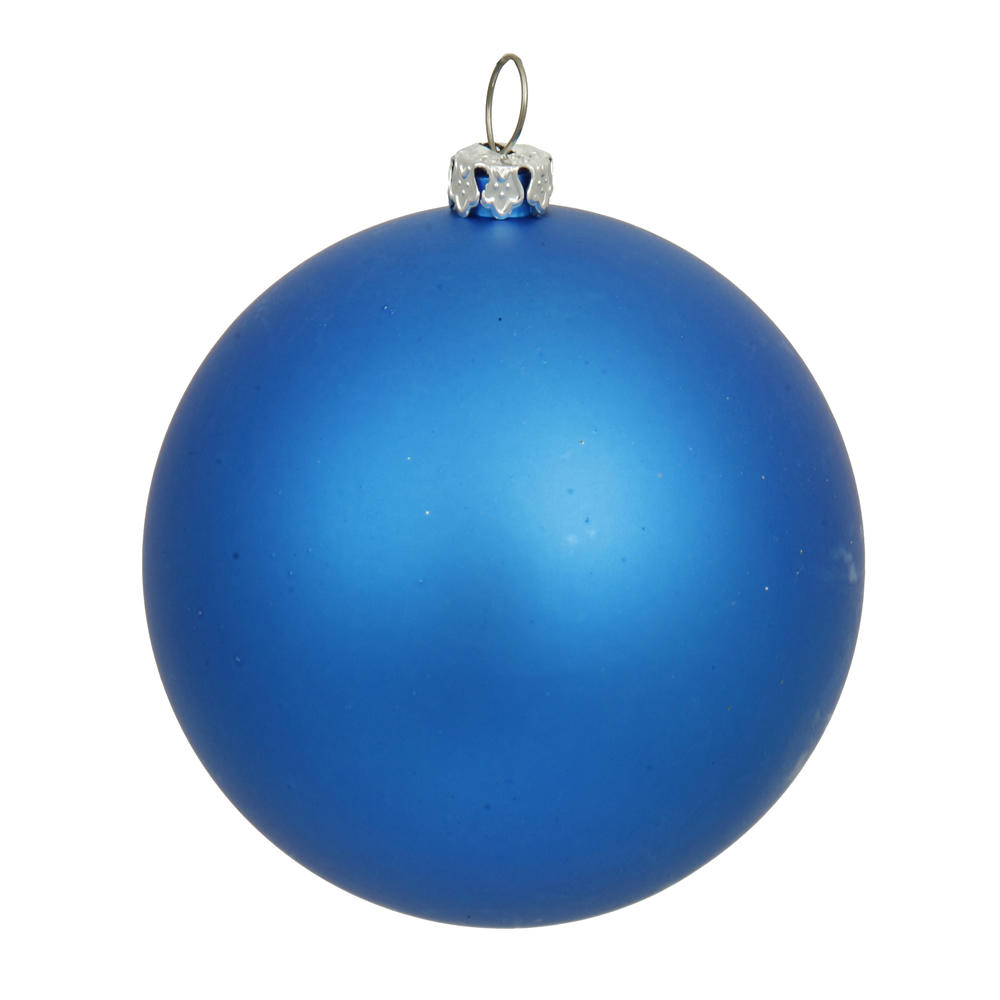 Vickerman 15.75" Blue Matte Christmas Ball Ornament