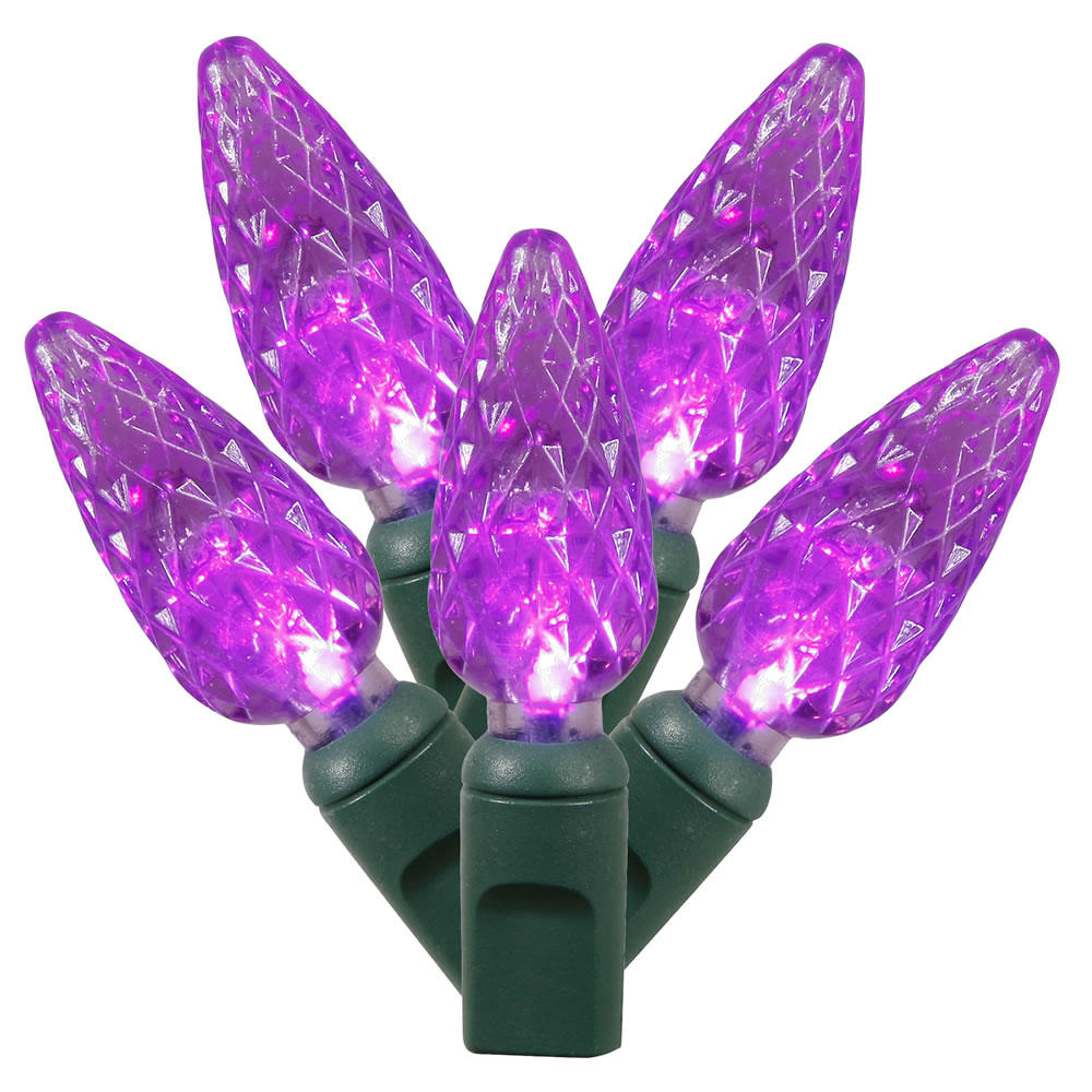 Vickerman 100 Light Purple C6 LED Light Set