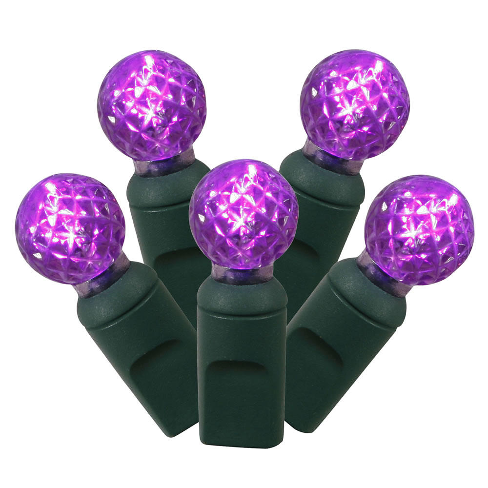 Vickerman 100 Light Purple G12 LED Light Set