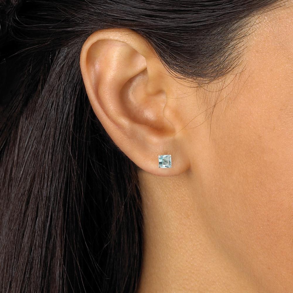 PalmBeach Jewelry Sterling Silver Birthstone Earrings