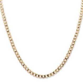 Palmbeach Jewelry Curb Link 5 Mm Necklace In 10k Yellow Gold