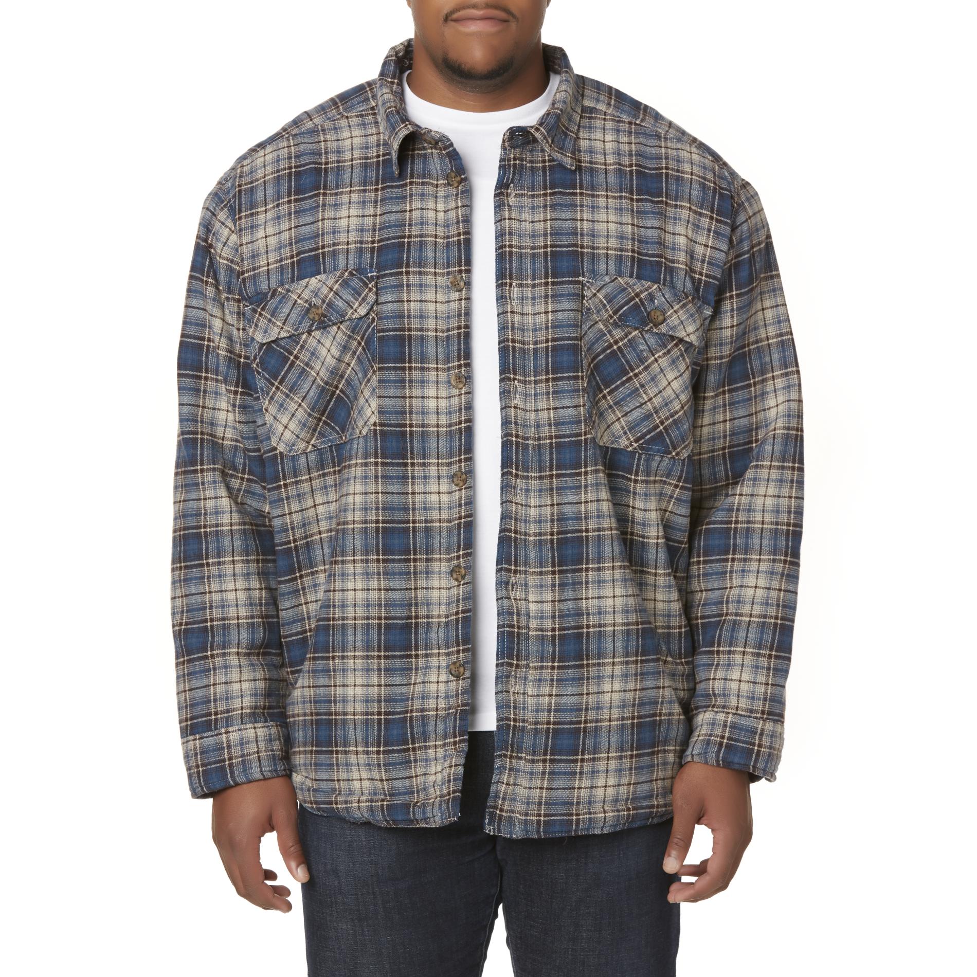 Outdoor Life Men's Big & Tall Flannel Shirt JacketPlaid Shop Your