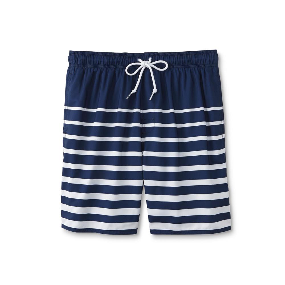 Simply Styled Men's Swim Trunks - Striped