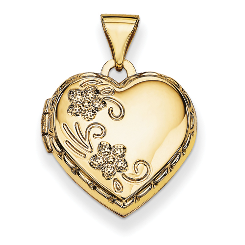 Goldia 14k Gold Domed Heart Locket