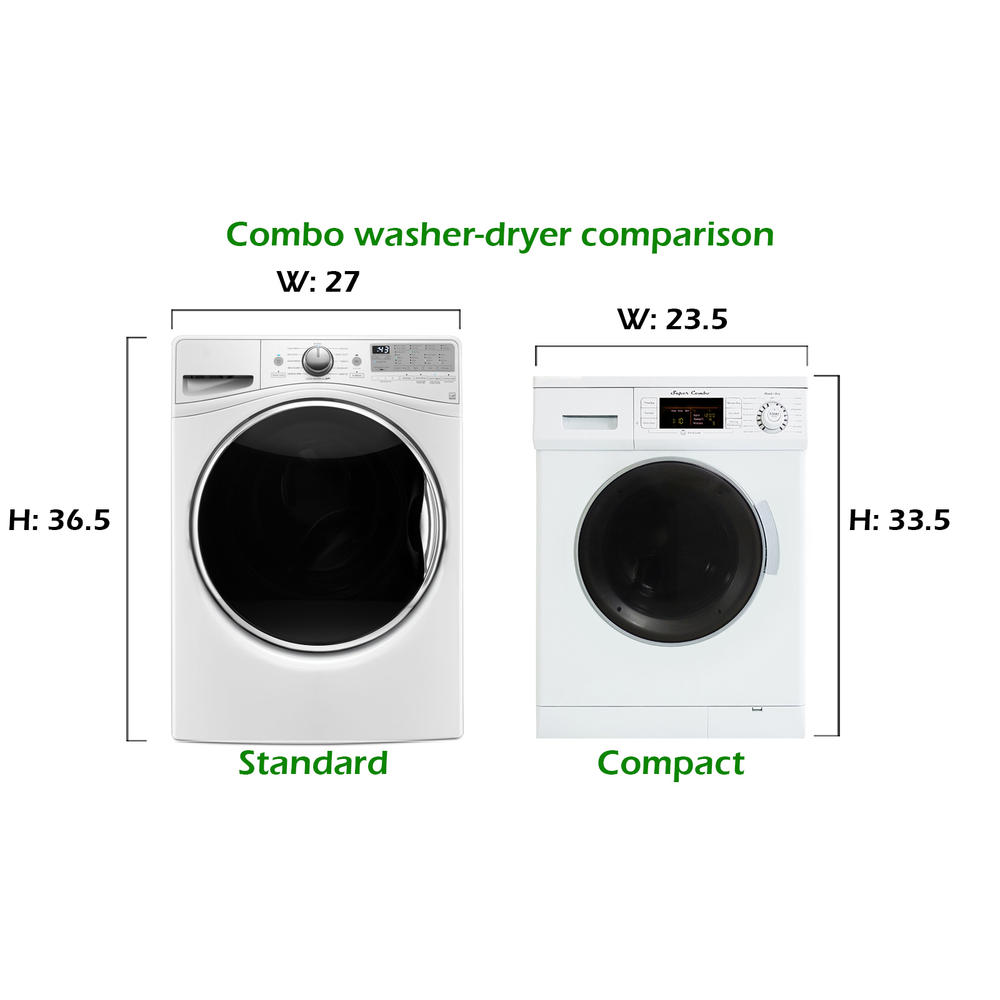 Equator EZ 4400 N White All in one Compact Washer and Vented/Ventless Dryer with Fully Digital Easy to use Control Panel and Winterize feature