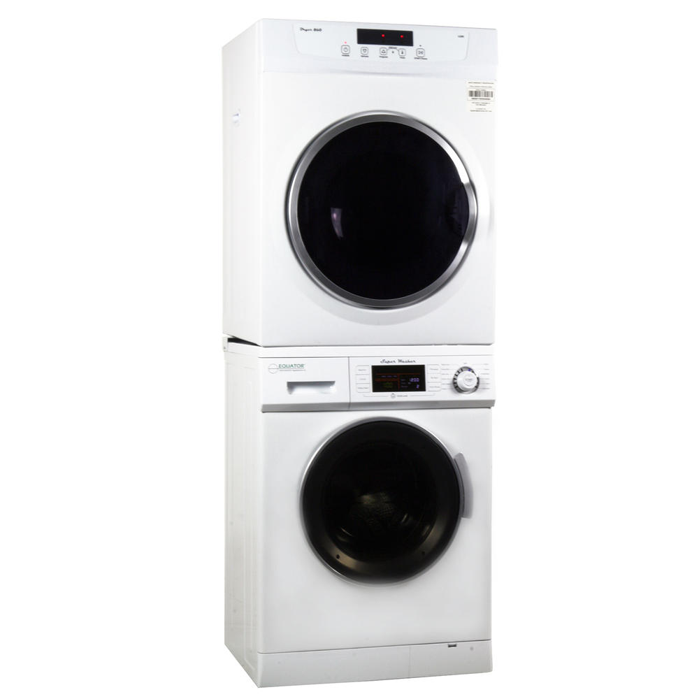Equator EW 824 N & ED 860 Set of New Version Compact Front Load Washer and Standard Dryer