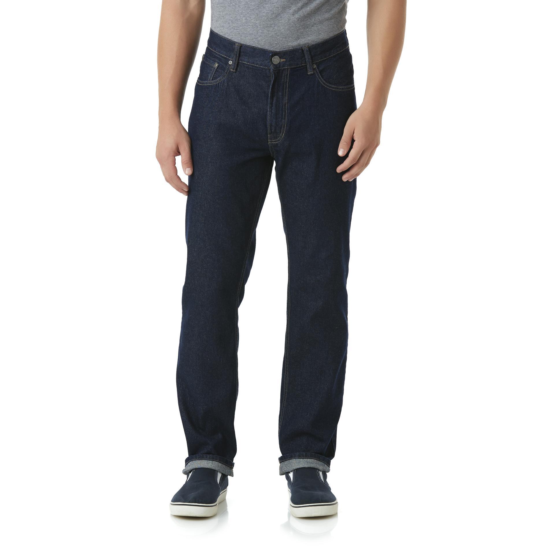 Basic Editions Men's Slim Fit Jeans - Dark Wash