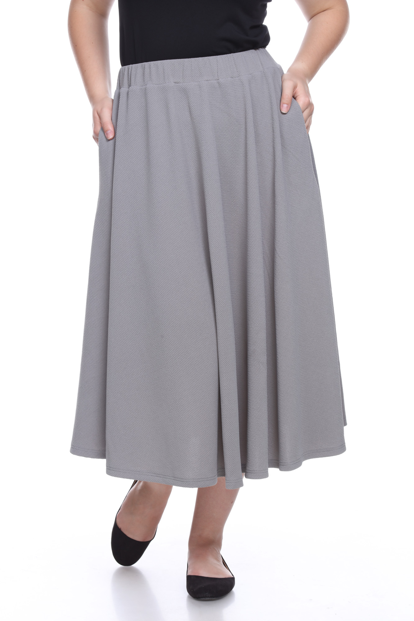 White Mark Plus Size Midi Skirt | Shop Your Way: Online Shopping & Earn ...